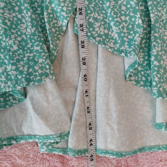 Land's End Cotton Modal Floral Vneck Wrap Midi Dress Size XLP - Picture 10 of 11